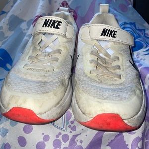 Girls White and Pink Nikes